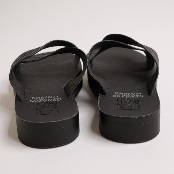 Vans Karina Rozunko Ultracush Leather Cross Strap Sandals - Picture 5 of 6